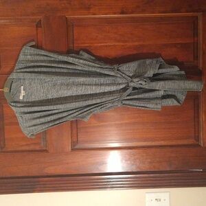 Coldwater Creek Gray Sleeveless Cardigan